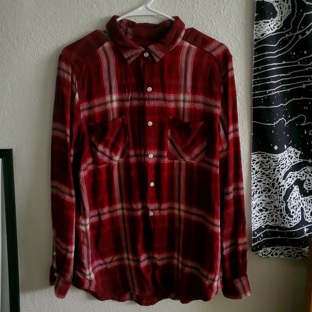 Red Lightweight Flannel